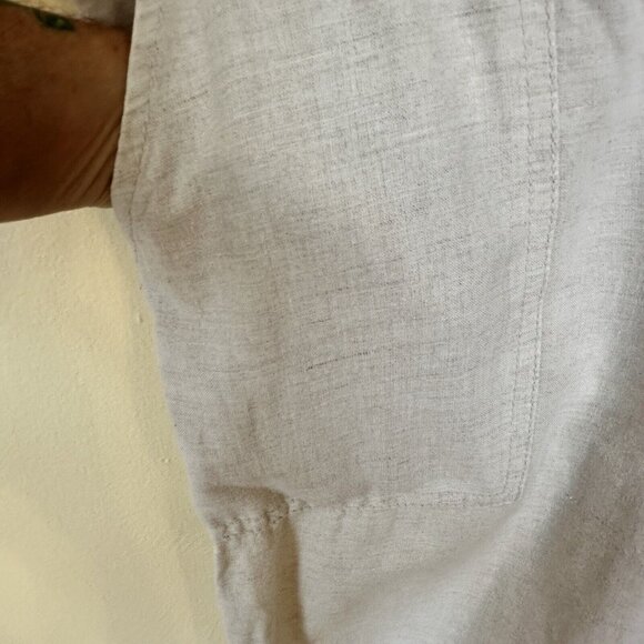 Gap Womens Natural Tan Linen Wide Leg Pants Small 6 - Picture 3 of 7